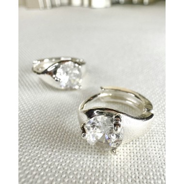 ARGOLLA MINI CON STRASS BLANCO