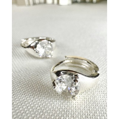 ARGOLLA MINI CON STRASS BLANCO