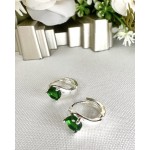 ARGOLLA MINI CON STRASS VERDE