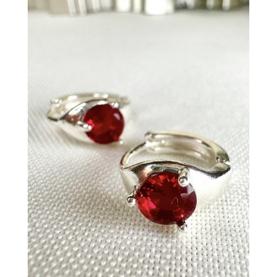 ARGOLLA MINI CON STRASS VINO