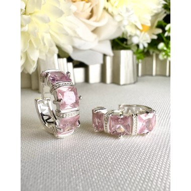 ARGOLLA FINA STRASS ROSA