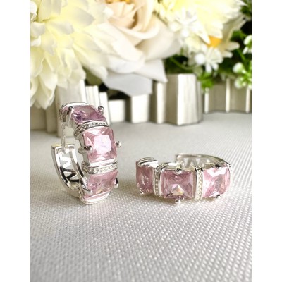 ARGOLLA FINA STRASS ROSA