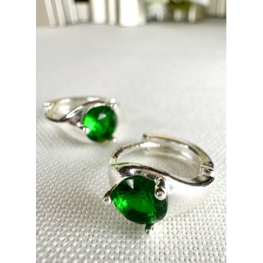 ARGOLLA MINI CON STRASS VERDE