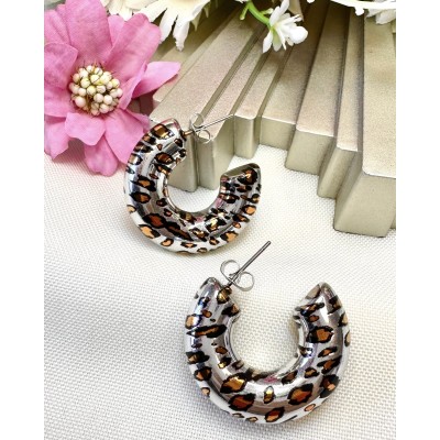 ARGOLLA INFLADA ANIMAL PRINT MEDIANA