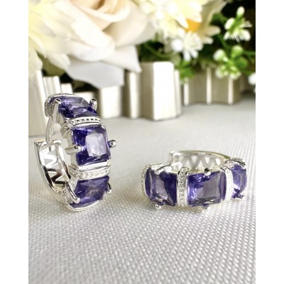 ARGOLLA FINA STRASS VIOLETA