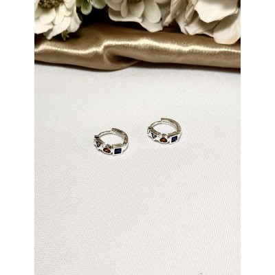 ARGOLLITA CON PIEDRA GEOMÉTRICA INCRUSTADA