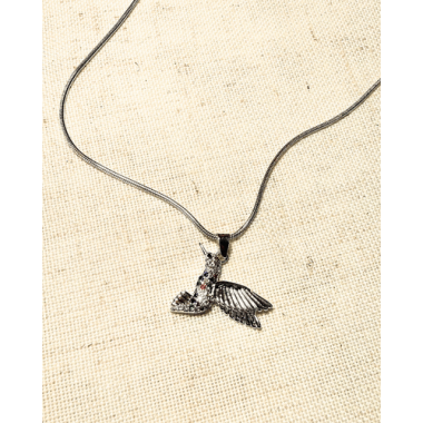 CADENA COLIBRI CON PIEDRITAS COLORES