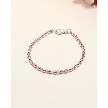PULSERA COMBINADA BOLITAS BLANCAS