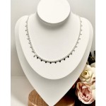 CHOKER BOLITAS ACERO BLANCO