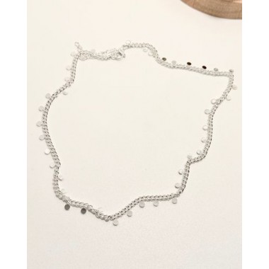 CHOKER BOLITAS ACERO BLANCO