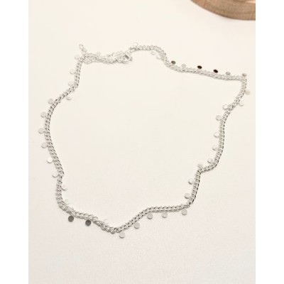 CHOKER BOLITAS ACERO BLANCO