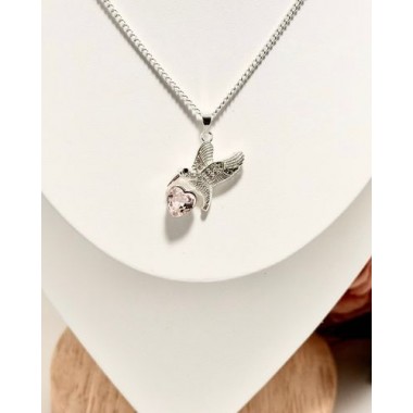 CADENA COLIBRI 45CM  CON BRILLO 