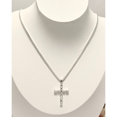CADENA CRUZ BRILLANTES