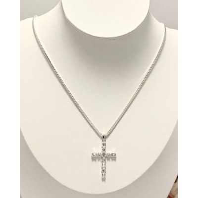 CADENA CRUZ BRILLANTES
