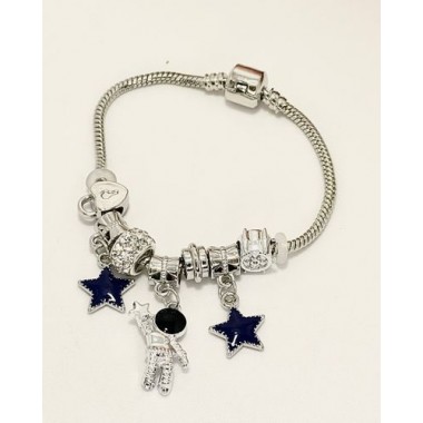PULSERA PANDORA SEA WHITE CHARMS ASTRONAUTA