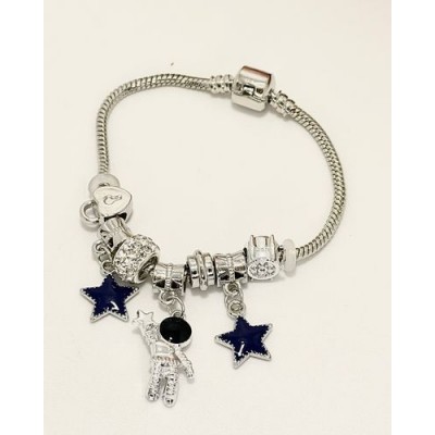 PULSERA PANDORA SEA WHITE CHARMS ASTRONAUTA