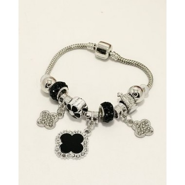 PULSERA PANDORA TREBOL CON CHARMS