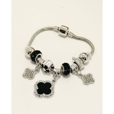 PULSERA PANDORA TREBOL CON CHARMS