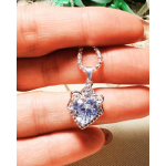 CADENA CORAZON AURORA CON PIEDRA INCRUSTADA