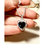 CADENA CORAZON AURORA CON PIEDRA INCRUSTADA