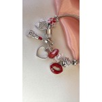 PULSERA PANDORA CON DIJES RED KISS