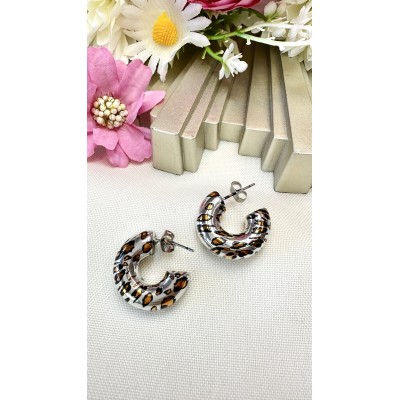 ARGOLLA INFLADA ANIMAL PRINT MEDIANA