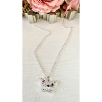 CADENA MARIPOSA MULTICOLOR