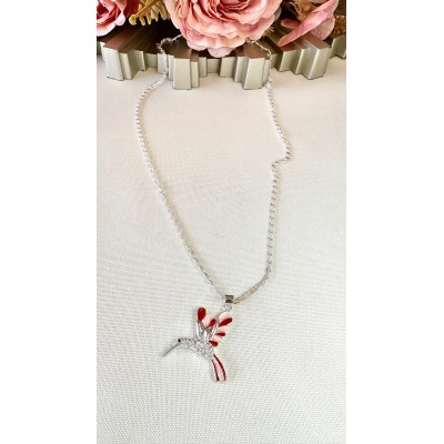 COLGANTE COLIBRI ROSA