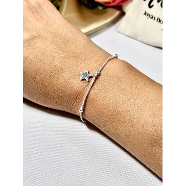 PULSERA DIJE ESTRELLA CON STRASS