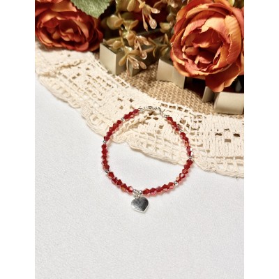 PULSERA ROJA DIJE CORAZON