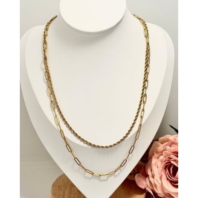 CADENA DOBLE CLASICA 45 CM