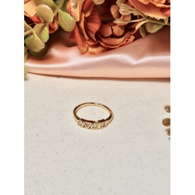 ANILLO FORMAS GEOMÉTRICAS BLANCAS