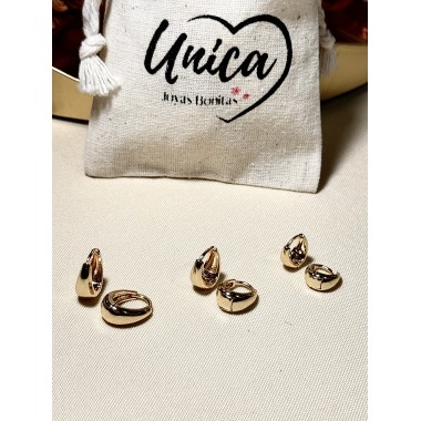 MINI ARGOLLA GOTITA ACERO DORADO 