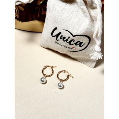 MINI ARGOLLA CON COLGANTE PERLA