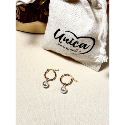 MINI ARGOLLA CON COLGANTE PERLA