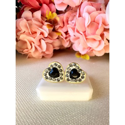 ABRIDOR CORAZON BRILLO/NEGRO