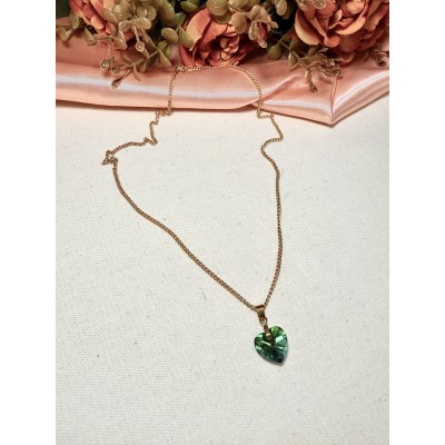 CADENA CORAZON SWAROVSKY 55CM