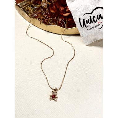 CADENA OSO ROJITO  50CM 