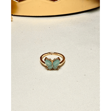 ANILLO AD MARIPOSA VERDE