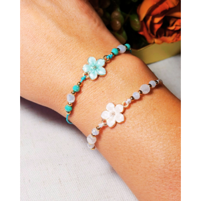 PULSERA FLOR C/CORDON