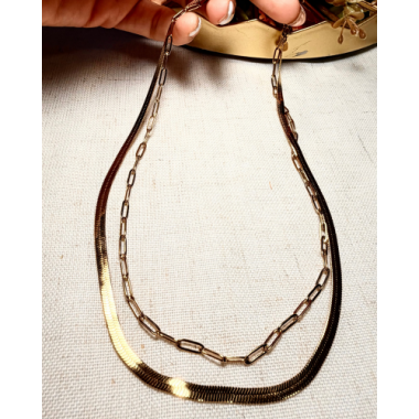 CADENA DOBLE CLASICA 45 CM