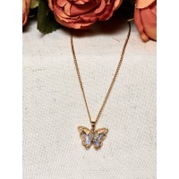 CADENA MARIPOSA TORNASOLADA 