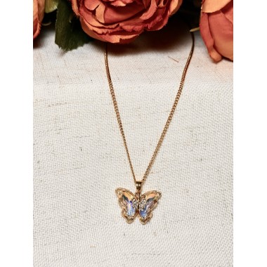 CADENA MARIPOSA TORNASOLADA 