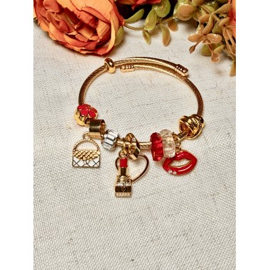 PULSERA PANDORA RED KISS