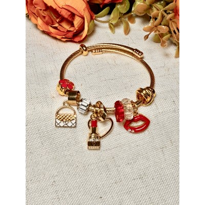PULSERA PANDORA RED KISS