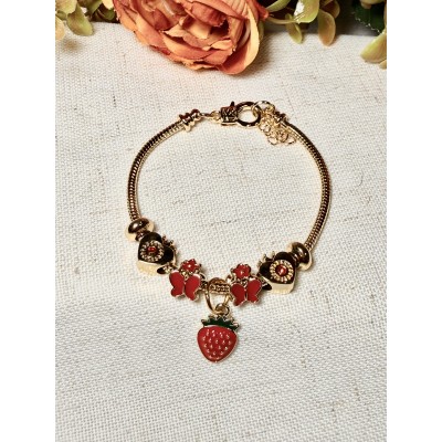 PULSERA PANDORA CON DIJES STRAWBERRY