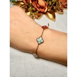 PULSERA TREBOL TENDENCIA COLORES