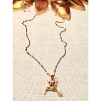 CADENA COLIBRÍ ROSA