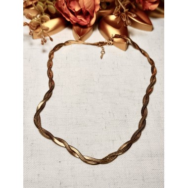 CADENA CHATA DOBLE TORZADA