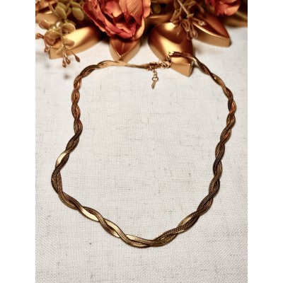 CADENA CHATA DOBLE TORZADA